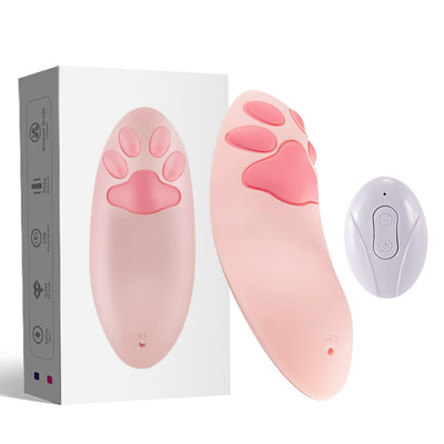 10 Frequency Vibrating Silent Modes, Rechargeable, Downloadable Phone APP use, Pussycat Paw Vibrator.
