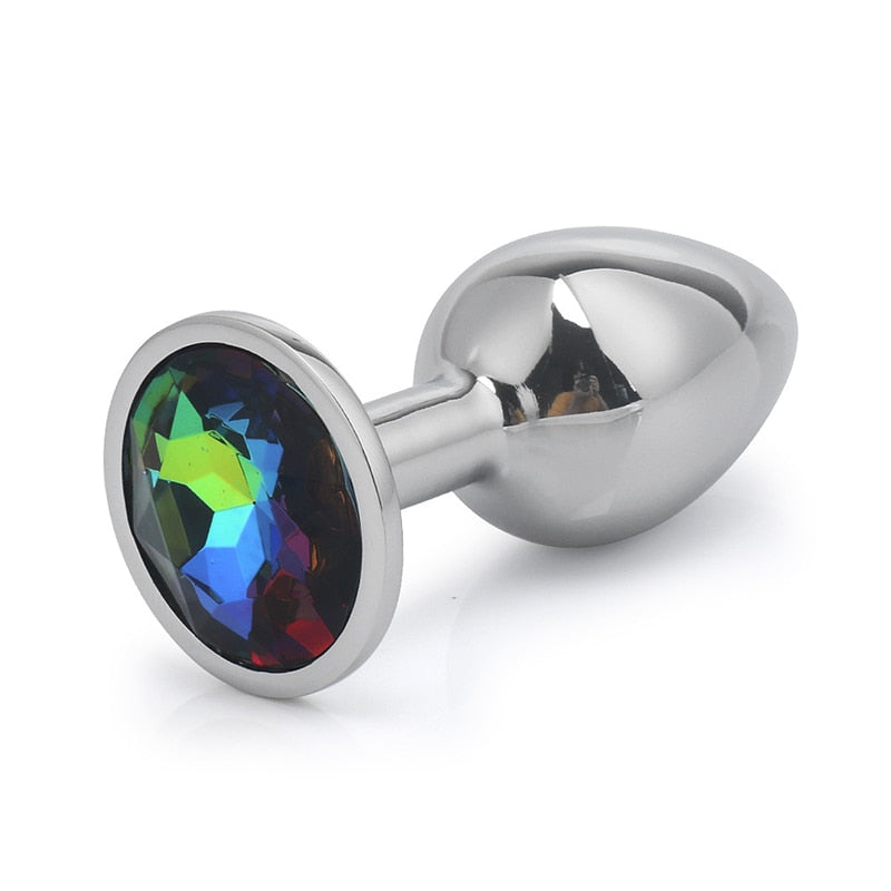 Stainless Steel Anal Plugs (Various Colors and Sizes) (Non-Vibrating)