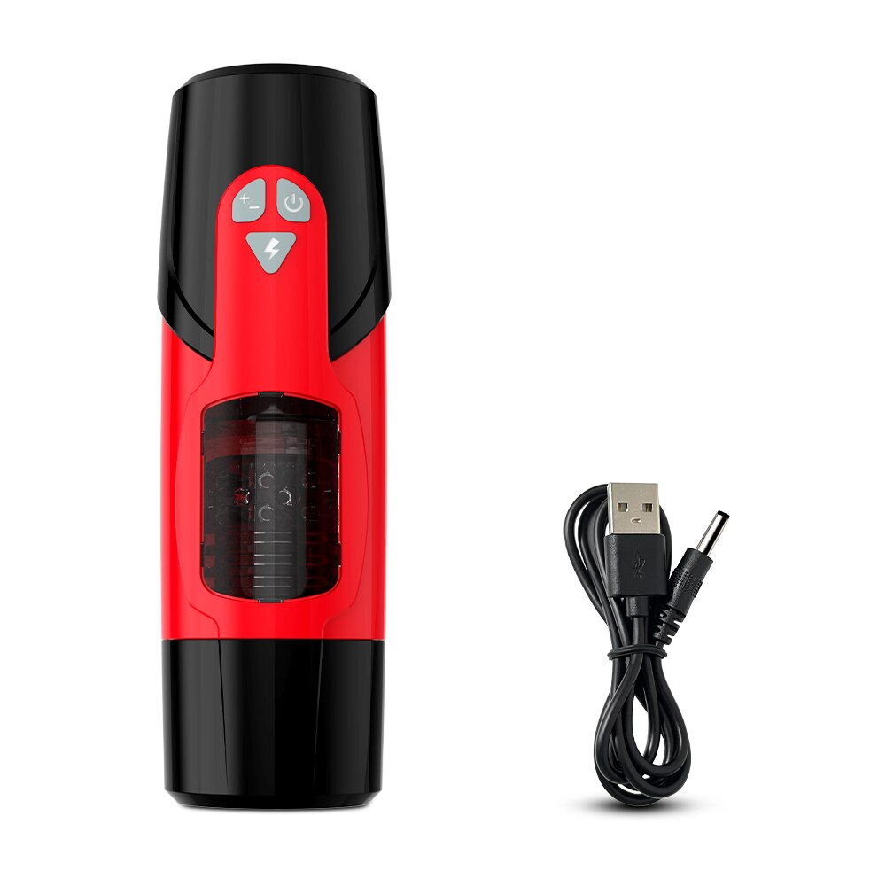 Blow Job with suction and moaning sounds with audio headphone jack features, It is rechargeable, has 7 Rotating modes, 3 Thrusting, with 7 Variable Speeds with one button that reaches high speed immediately (breakout button) (2 colors)