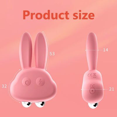 Rechargeable Bunny Ears Vibrator with electric shock