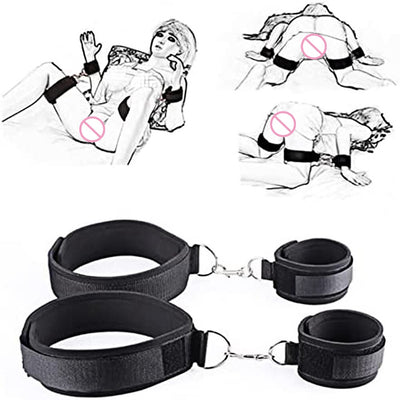 BDSM Fantasy Restraint Kits with different materials Nylon, Velcro, Synthetic Leather (Various pieces, colors and prices)