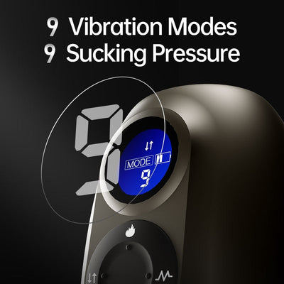 Automatic Penis Sucking Masturbation Cup with USB Rechargeable 9 Vibrating Modes and 9 Sucking Vacuum Pressures with Innovative Heating and Audible Moaning Features.