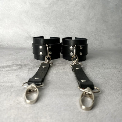 Sexy Gothic Synthetic Leather Harness-Garter Belt-Thigh Stockings-BDSM-Bondage.