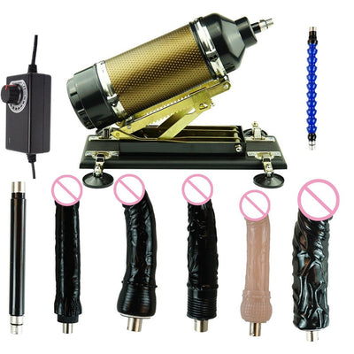 Cannon Sex Machine with Male Masturbator Cup and  Big Dildos Automatic Love Machines.  (Various Colors and Packages Available With Different Attachments)