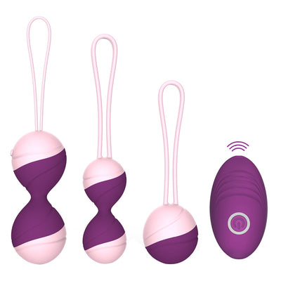 10 Frequency Vibrations, Wireless Remote Control Vaginal Ball Silicone Vibrator.