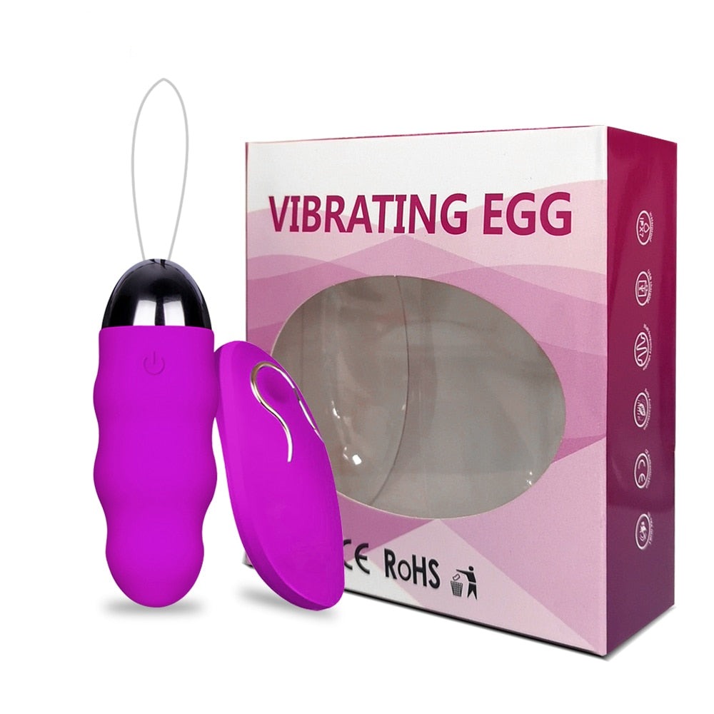 Wearable Silent 10 Frequency Vibration Rechargeable, Wireless Remote Control, Egg Vibrator.  (Various Colors)