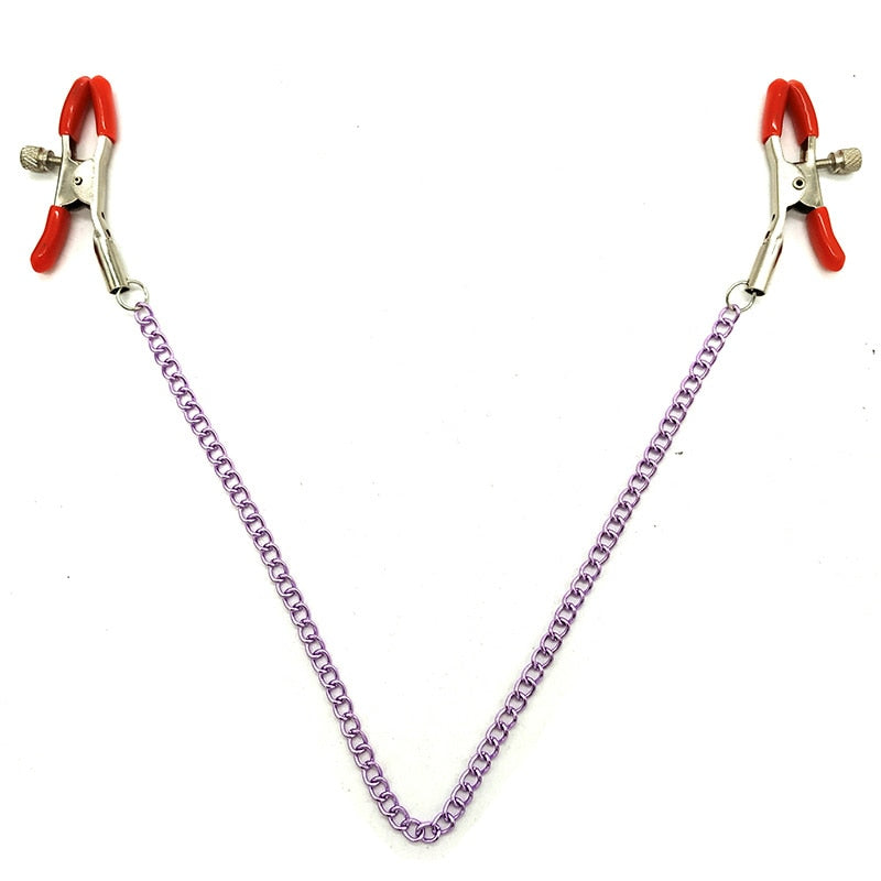 Stimulating Breast Nipple Clips. BDSM (Various Colors)