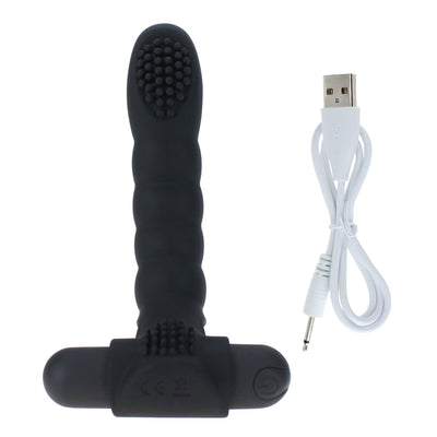 10 Frequency Modes Rechargeable Waterproof Silicone Vibrator (2 Colors)