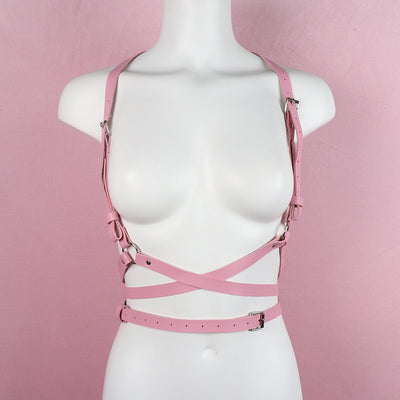 Hot Sexy Erotic Various Colors and Styles - Synthetic Leather Garter Belt Body/Chest/Thigh Straps Lingerie.