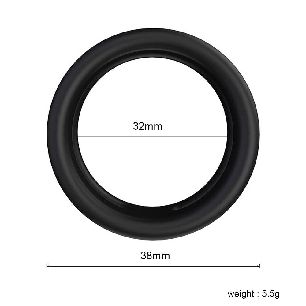 Silicone Dual Cock Ring To Help Delay Premature Ejaculation.  Results May Vary.