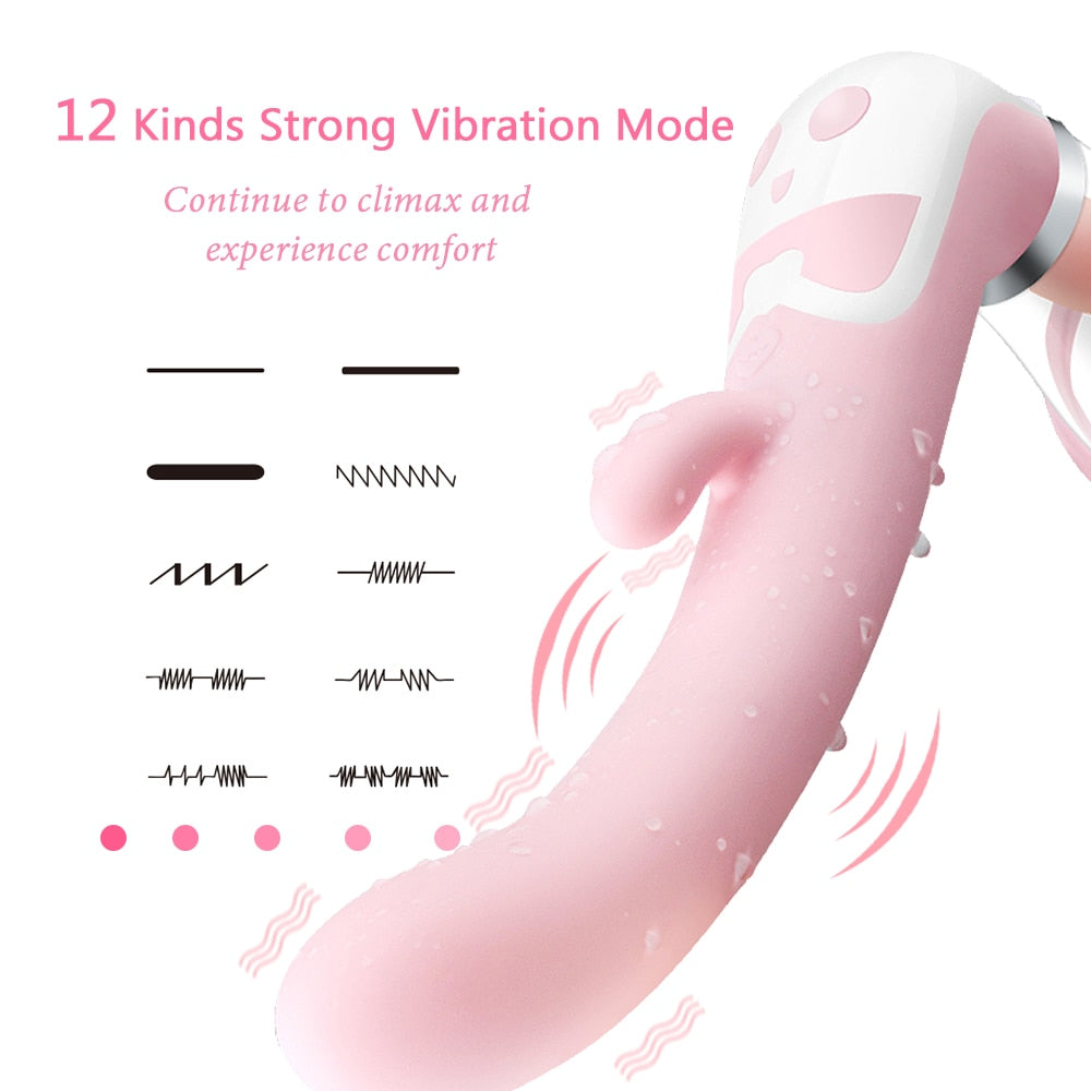 Vibromasseur de langue rechargeable, étanche, suceur et léchant pour point G, mamelons, clitoris, anal, etc.