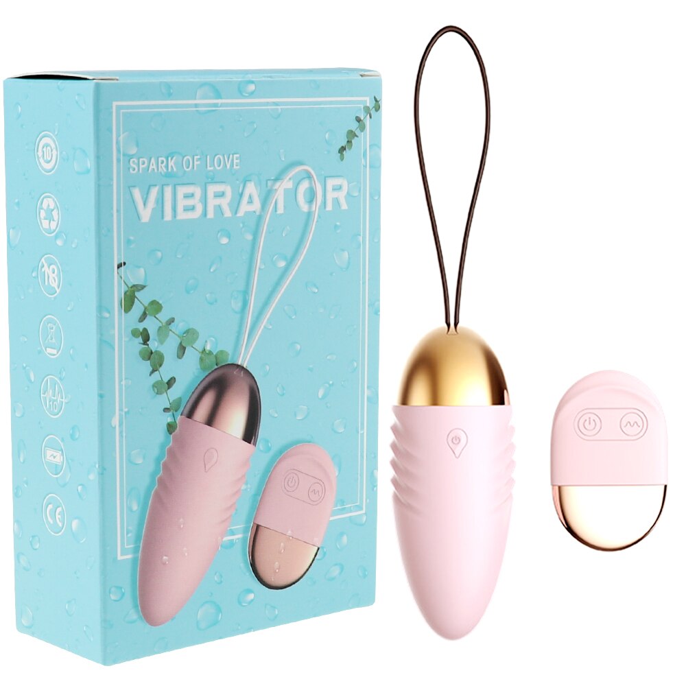 10 Frequency Battery Powered Powerful Bullet Type Egg Vibrator. Various Types (with Remote or No Remote Control)