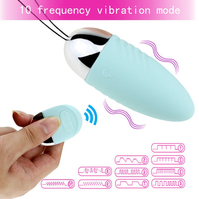 10 Frequency Battery Powered Powerful Bullet Type Egg Vibrator. Various Types (with Remote or No Remote Control)