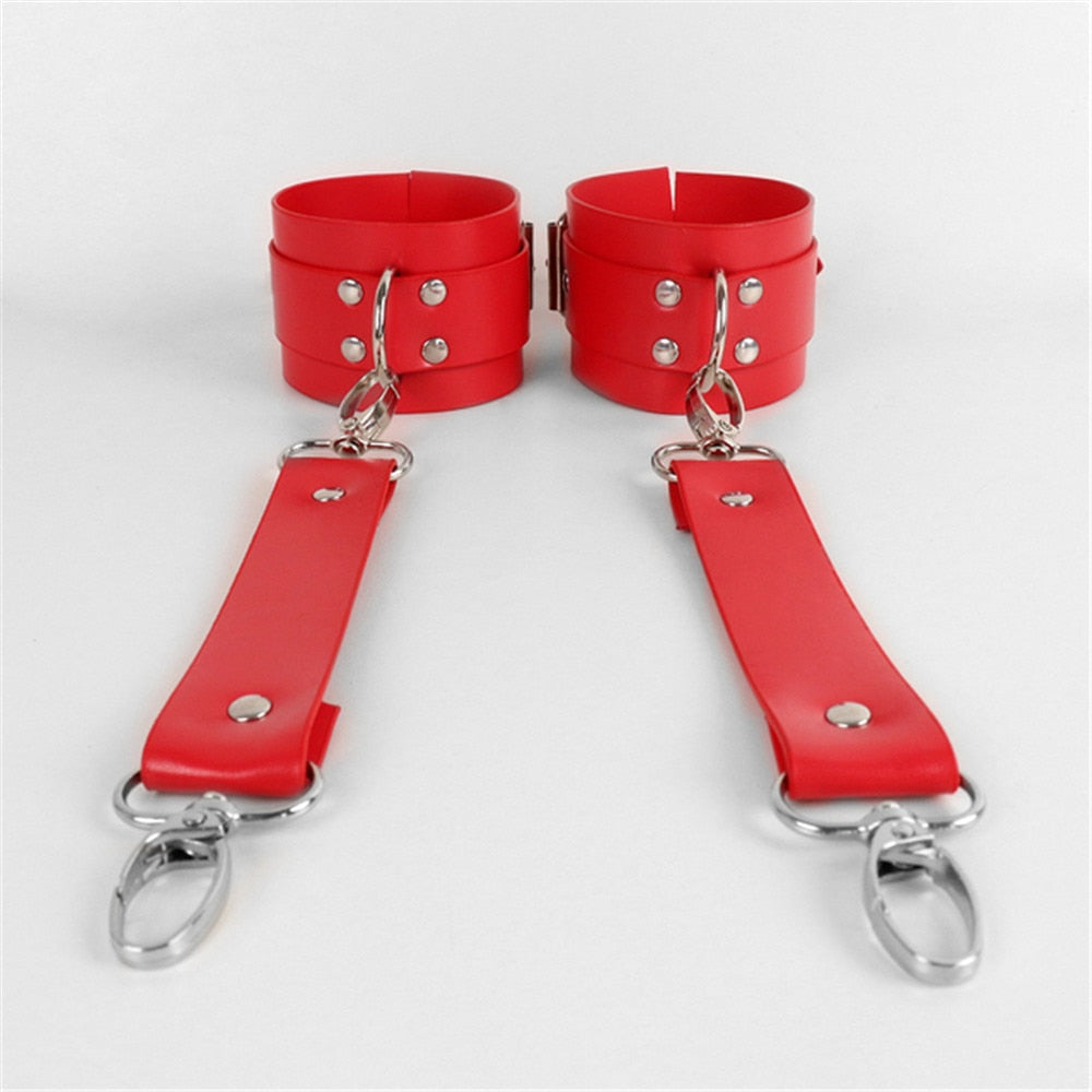 Sexy Synthetic Leather Garter Harness Lingerie, Accessories sold separately. (Various Colors)