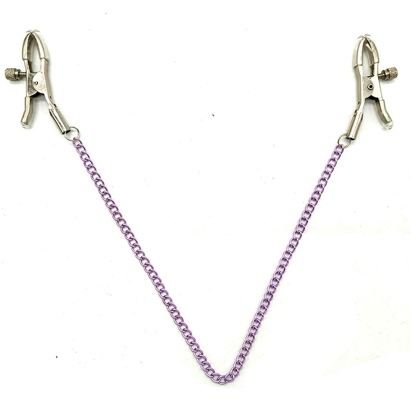 Stimulating Breast Nipple Clips. BDSM (Various Colors)