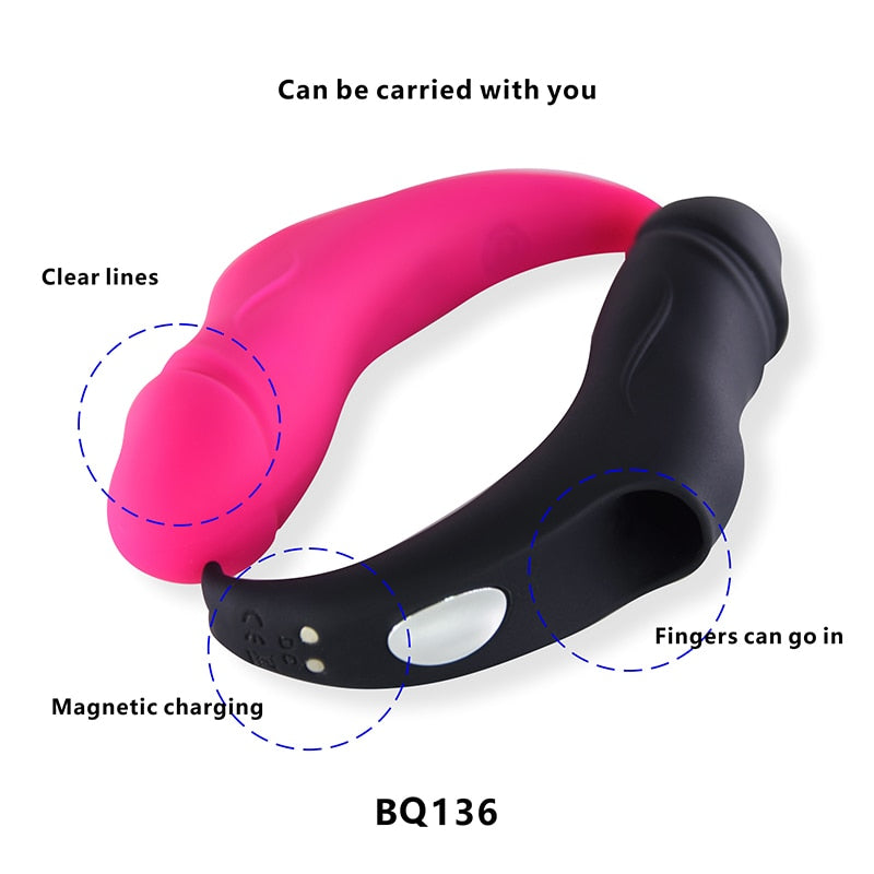 16 Mode Silicone Slip-On Finger Vibrator/Massager G-Spot Stimulator (2 Colors)