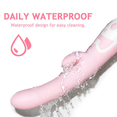 Rechargeable, Waterproof, Sucking and Licking Tongue Vibrator for G-Spot, Nipples, Clitoris, Anal, Etc.