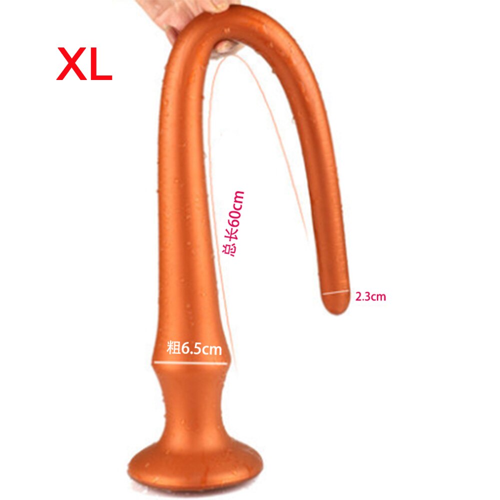 Plug anal en silicone super long (2 couleurs) différentes longueurs.