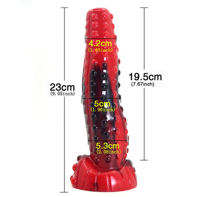 Red/Black Animal Knot Anal Plug Dildos - Beads, Horse, Dog, Crocodile. (Other Colors)
