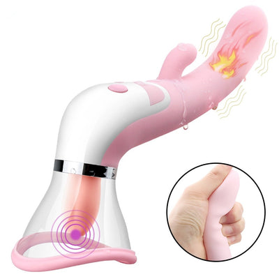 Rechargeable, Waterproof, Sucking and Licking Tongue Vibrator for G-Spot, Nipples, Clitoris, Anal, Etc.