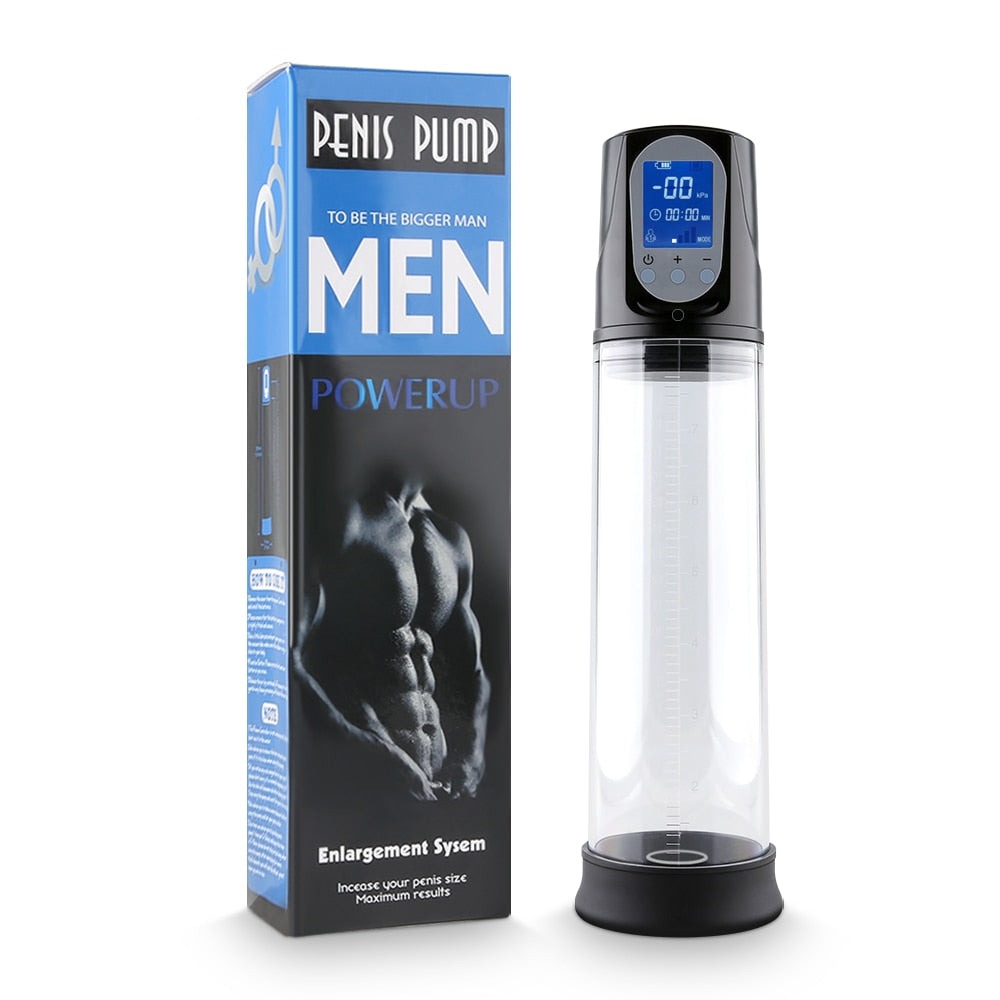 Electric Penis Pump Sex Toys for Men Male Masturbator Penis Extender - toys-3366