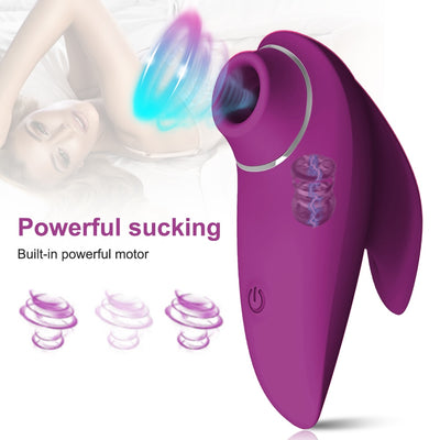 Sucking Vibrator Sex Toy For Women Vibrating Sucker Oral Clitoris Stimulator Sex Suction Vibrator - toys-3366