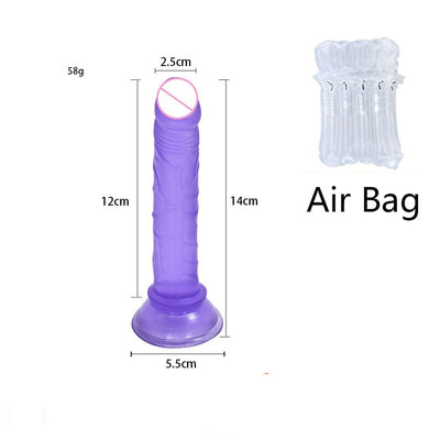 Realistic Dildo with Suction Cup Various Sizes and Colors.