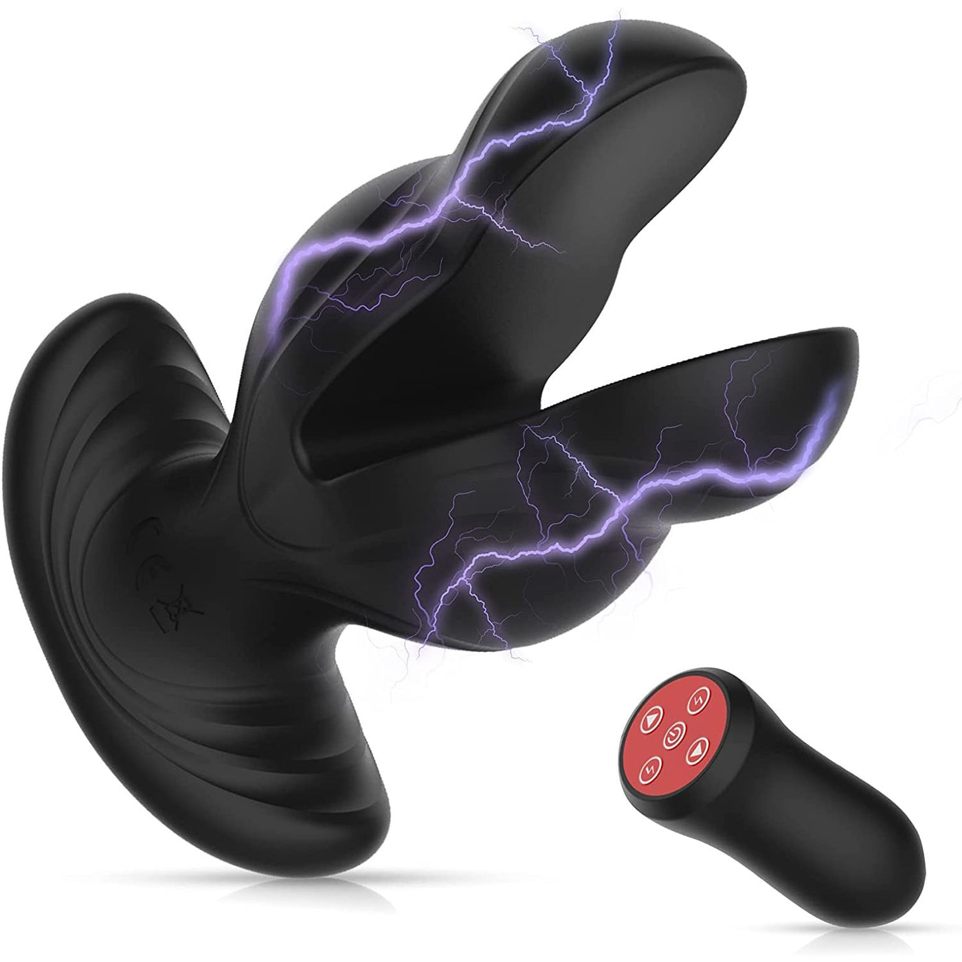 Anal Vibrator Plug With Wireless Remote, Waterproof With 8 Vibration Modes & 8 Electric Frequencies