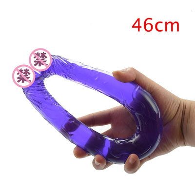 Big Flexible Double Ended Penis Head Realistic Dildo.