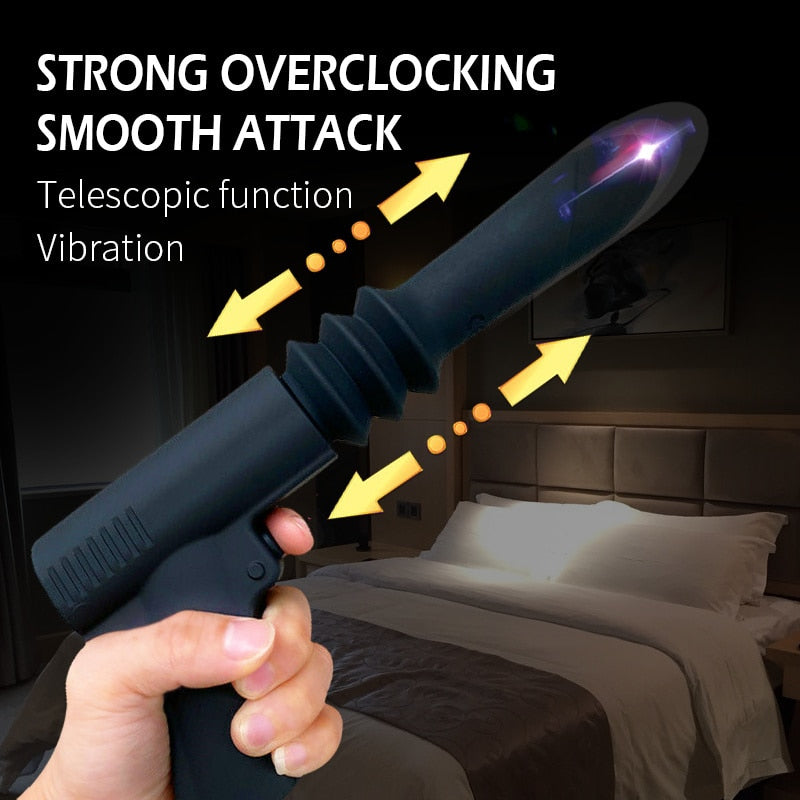 Automatic Telescopic Dildo Vibrator Sex Machine For Women - toys-3366