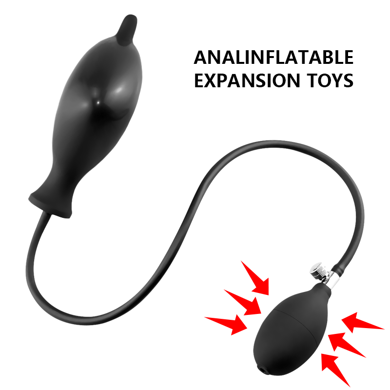 Rechargeable 10 Vibration Modes Inflatable Powerful Anal Vibrator