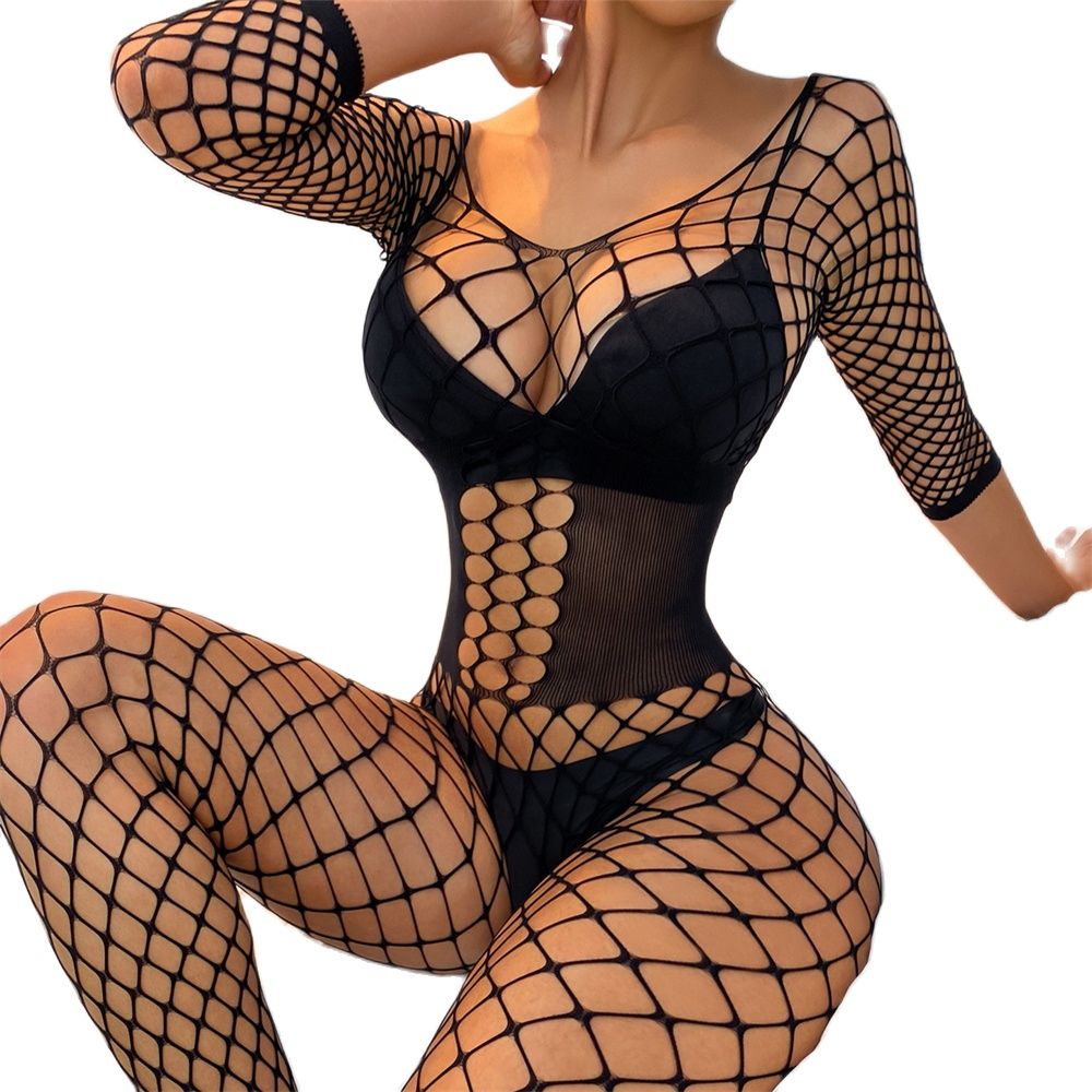 Hot Sexy Erotic Lingerie Fishnet Bodysocks