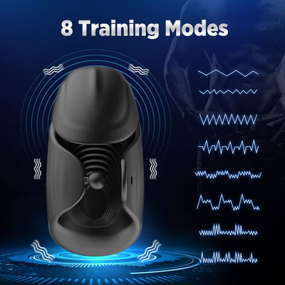 8 Mode USB Rechargeable Waterproof Adjustable Penis Vibrator.  (No Remote)