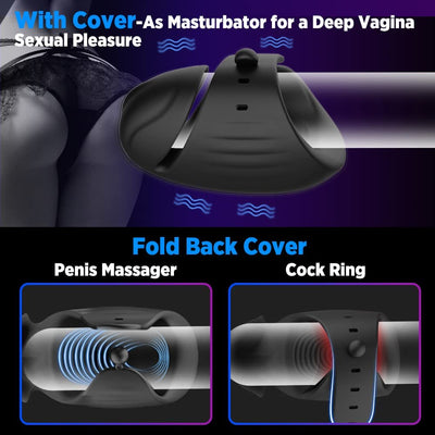 8 Mode USB Rechargeable Waterproof Adjustable Penis Vibrator.  (No Remote)