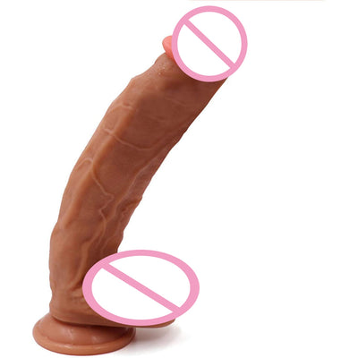 11 Inch Huge Realistic Silicone Dildo with Suction Cup. (2 Variations)