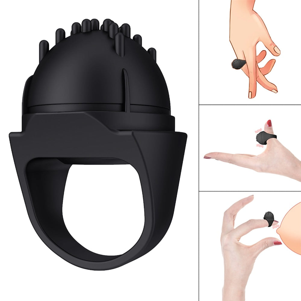 10 modes de vibration Vibromasseur à anneau rechargeable. (2 variantes de sonnerie)