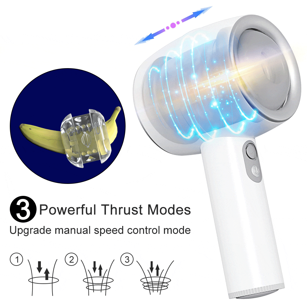 3 Mode de poussée puissant Masturbateur masculin portable, rechargeable, lavable et réutilisable avec doublure douce amovible. (2 couleurs)