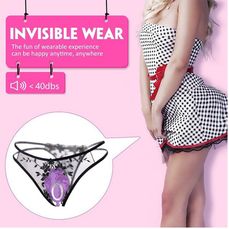 Wearable Dildo Vibrator G Spot Clitoris Stimulator Butterfly Vibrating Panties Erotic Toy - toys-3366